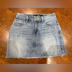 Hollister Light Blue Denim Mini Skirt
